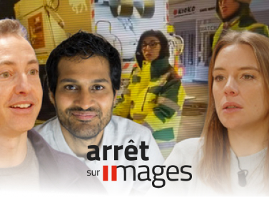 Miniature montrant les intervenants de l'émission arrêt sur images