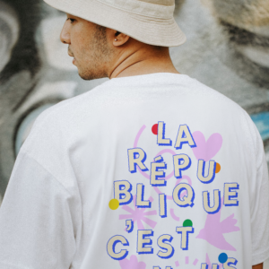 t-shirt la republique c est nous gauche militant