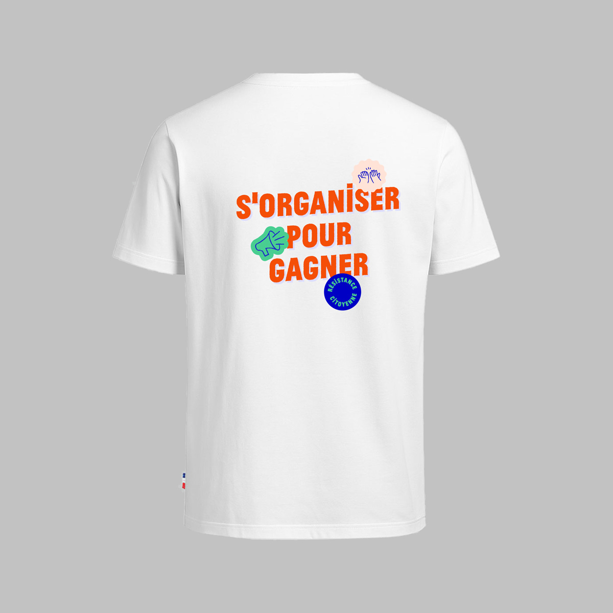 t-shirt victoires populaires gauche dos